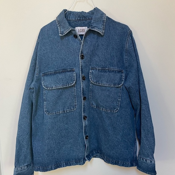 NWOT LC23 Embroidered Denim Overshirt Size XL - Picture 6 of 12